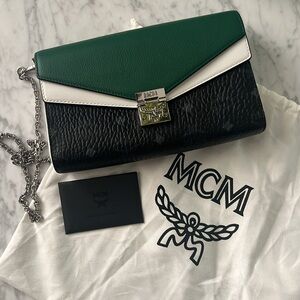 MCM Colorblock Visetos Crossbody Bag